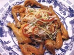 Seasoned Chicken with Scallion dressing